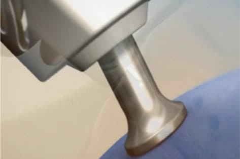 The impact ultrasound handpiece meeting the skin